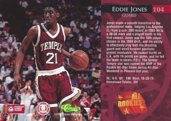 1995 Classic Rookies #104 Eddie Jones Back