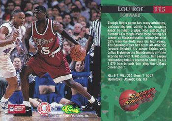1995 Classic Rookies #115 Lou Roe Back