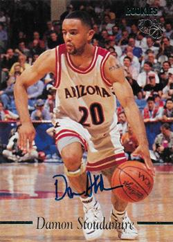 Damon Stoudamire Autographed Portland Custom Black Basketball