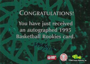 1995 Classic Rookies Eric Snow #41