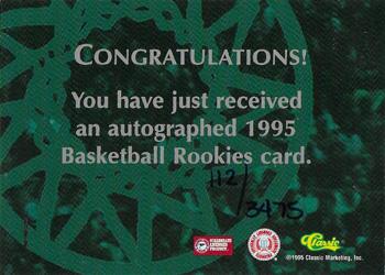 1995 Classic Rookies #NNO Mark Davis Back