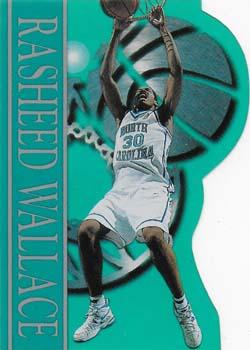 1995 Classic Rookies - Clear Cuts #CCH3 Rasheed Wallace Front