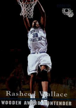 1995 Classic Rookies - Silver Foil #92 Rasheed Wallace Front