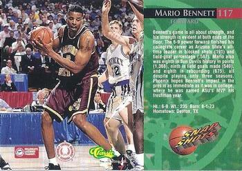 1995 Classic Rookies - Silver Foil #117 Mario Bennett Back