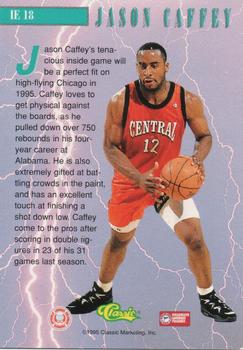 1995 Classic Rookies - Instant Energy #IE18 Jason Caffey Back