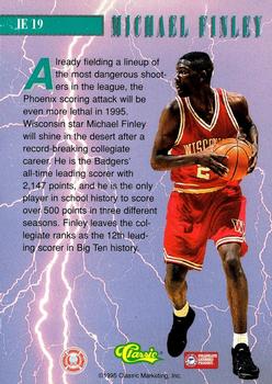 1995 Classic Rookies - Instant Energy #IE19 Michael Finley Back