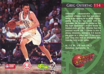 1995 Classic Rookies - Printer's Proofs #114 Greg Ostertag Back