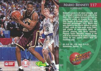 1995 Classic Rookies - Printer's Proofs #117 Mario Bennett Back
