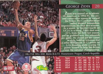 1995 Classic Rookies - Autograph Edition #20 George Zidek Back