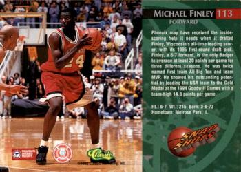 1995 Classic Rookies - Autograph Edition #113 Michael Finley Back