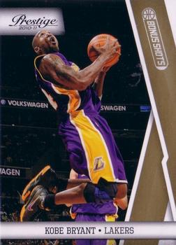 2010-11 Panini Prestige - Bonus Shots Gold #49 Kobe Bryant Front