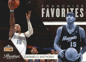 2010-11 Panini Prestige - Franchise Favorites #21 Carmelo Anthony Front