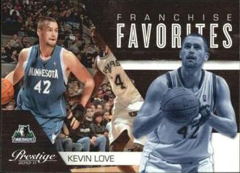 2010-11 Panini Prestige - Franchise Favorites #22 Kevin Love Front