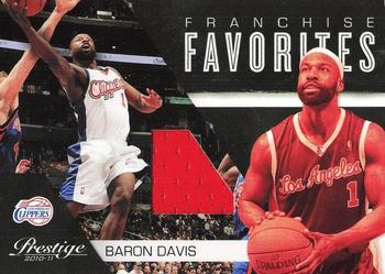 2010-11 Panini Prestige - Franchise Favorites Materials #27 Baron Davis Front