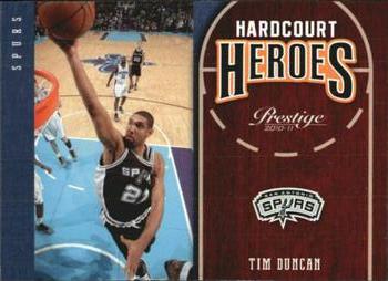 2010-11 Panini Prestige - Hardcourt Heroes #13 Tim Duncan Front