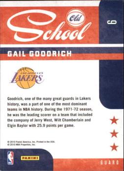 2010-11 Panini Prestige - Old School #6 Gail Goodrich Back