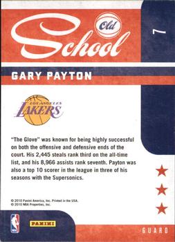 2010-11 Panini Prestige - Old School #7 Gary Payton Back
