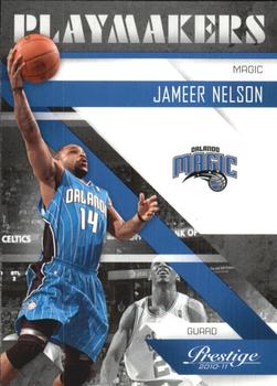 2010-11 Panini Prestige - Playmakers #15 Jameer Nelson Front