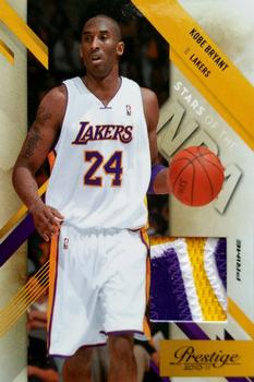 2010-11 Panini Prestige - Stars of the NBA Materials Prime #7 Kobe Bryant Front