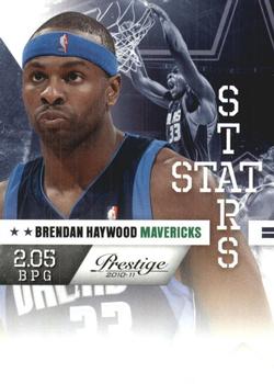 2010-11 Panini Prestige - Stat Stars #22 Brendan Haywood Front