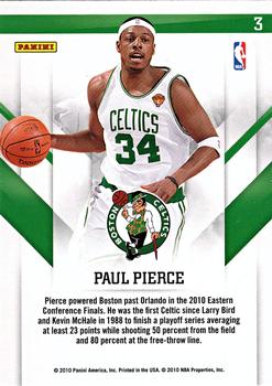 2010-11 Panini Prestige - True Colors #3 Paul Pierce Back