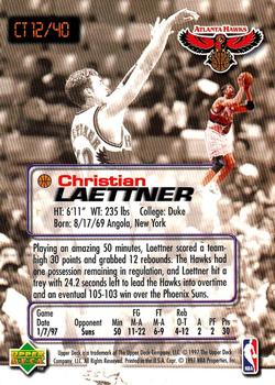 1997 Upper Deck Nestle Crunch Time #CT12 Christian Laettner Back