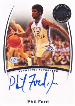 2007-08 Press Pass Legends - Saturday Signatures #NNO Phil Ford Front