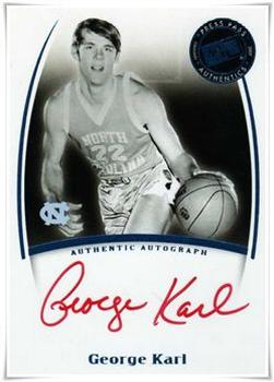 2007-08 Press Pass Legends - Saturday Signatures #NNO George Karl Front