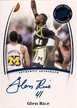 2007-08 Press Pass Legends - Saturday Signatures #NNO Glen Rice Front