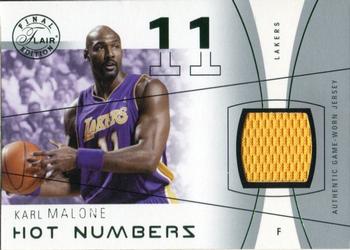 2003-04 Flair Final Edition - Hot Numbers Jerseys Green #HN-KAM Karl Malone Front