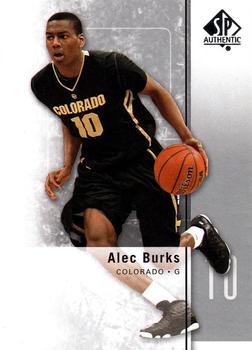 2011-12 SP Authentic #18 Alec Burks Front