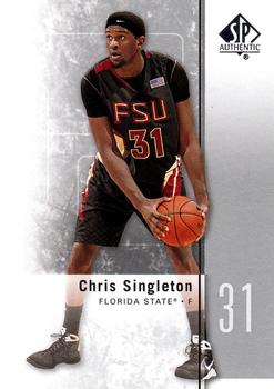 2011-12 SP Authentic #38 Chris Singleton Front