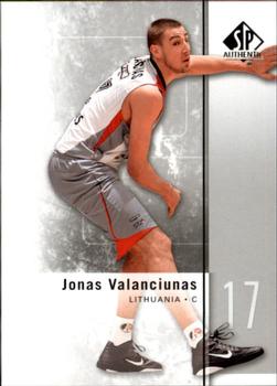 2011-12 SP Authentic #39 Jonas Valanciunas Front