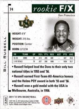 2011-12 SP Authentic #74 Bill Russell Back