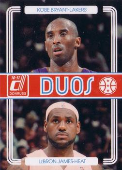 2010-11 Donruss - Duos #1 Kobe Bryant / LeBron James Front