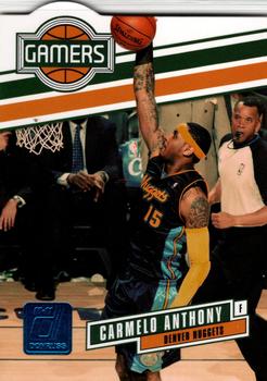 2010-11 Donruss - Gamers Die Cuts Sapphire #14 Carmelo Anthony Front