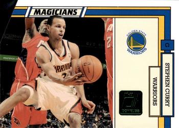 2010-11 Donruss - Magicians Die Cuts Emerald #6 Stephen Curry Front