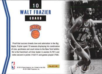 2010-11 Donruss - Masters #10 Walt Frazier Back