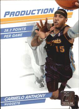 2010-11 Donruss - Production Line #3 Carmelo Anthony Front