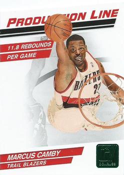 2010-11 Donruss - Production Line Die Cuts Emerald #22 Marcus Camby Front