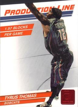 2010-11 Donruss - Production Line Die Cuts Ruby #74 Tyrus Thomas Front