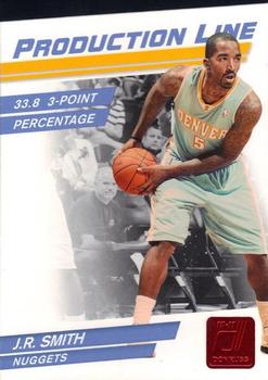 2010-11 Donruss - Production Line Die Cuts Ruby #100 J.R. Smith Front