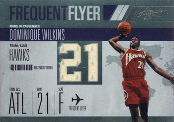 2010-11 Panini Absolute Memorabilia - Frequent Flyer Materials Jersey Number #20 Dominique Wilkins Front