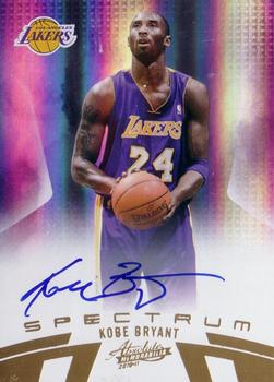 2010-11 Panini Absolute Memorabilia - Spectrum Signatures Gold #5 Kobe Bryant Front