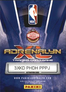 2010-11 Panini Adrenalyn XL #39 Trevor Ariza Back