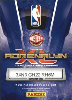 2010-11 Panini Adrenalyn XL #49 Tim Duncan Back