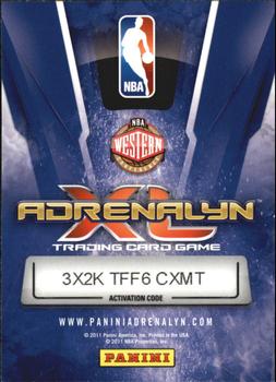 2010-11 Panini Adrenalyn XL #117 Eric Gordon Back