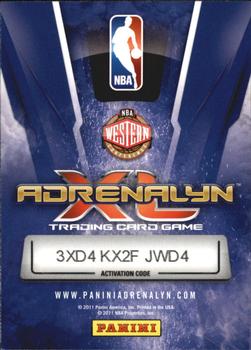2010-11 Panini Adrenalyn XL #122 Derek Fisher Back