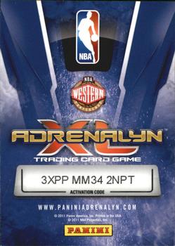 2010-11 Panini Adrenalyn XL #129 Sasha Vujacic Back