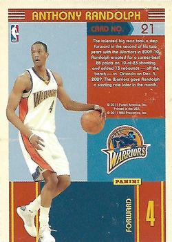 2010-11 Panini Classics - Blast From The Past #21 Anthony Randolph Back